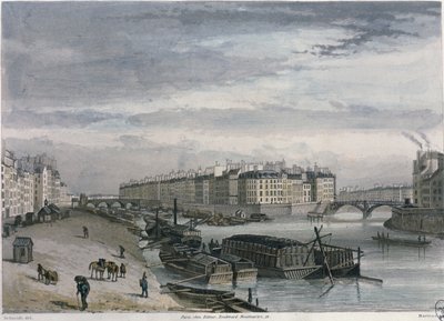 The Ile Saint-Louis, 1832 by Bernhard Schmidt